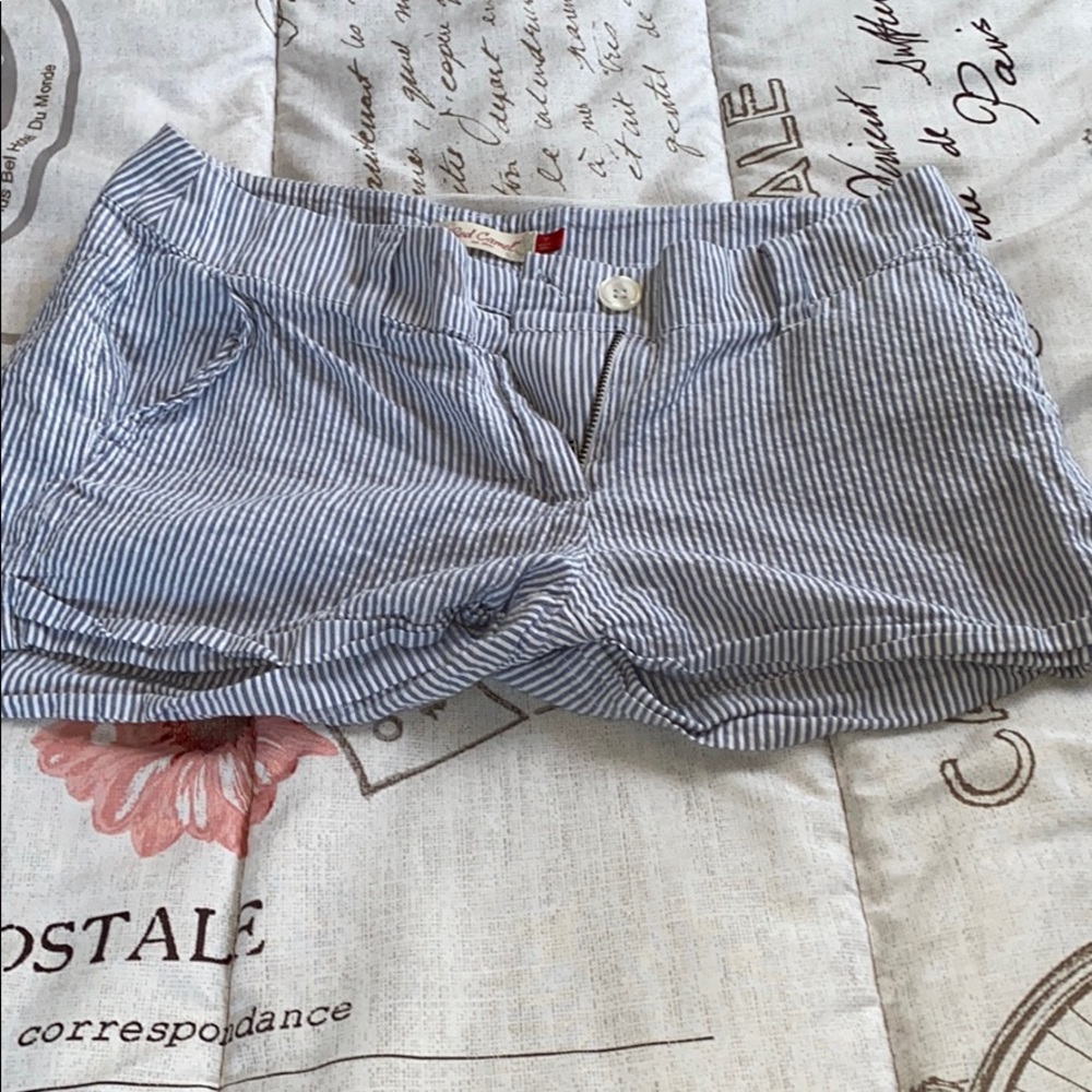 Red Camel striped shorts!!